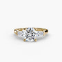 Three-Stone Ring (Baguette Side Stones)