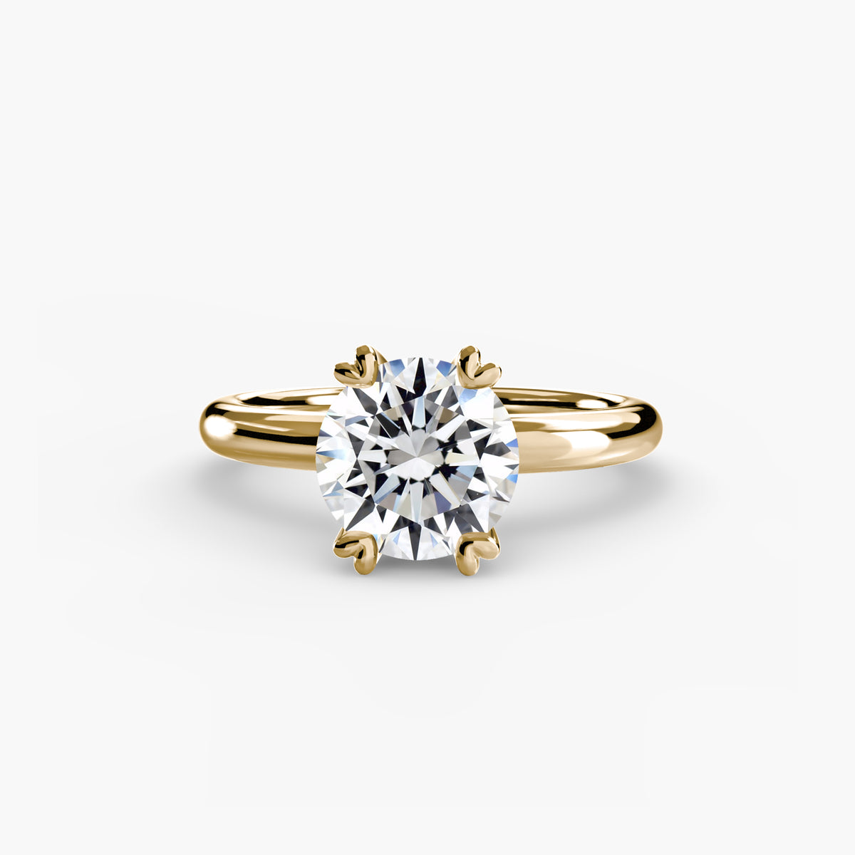 Heart-Prong Solitaire