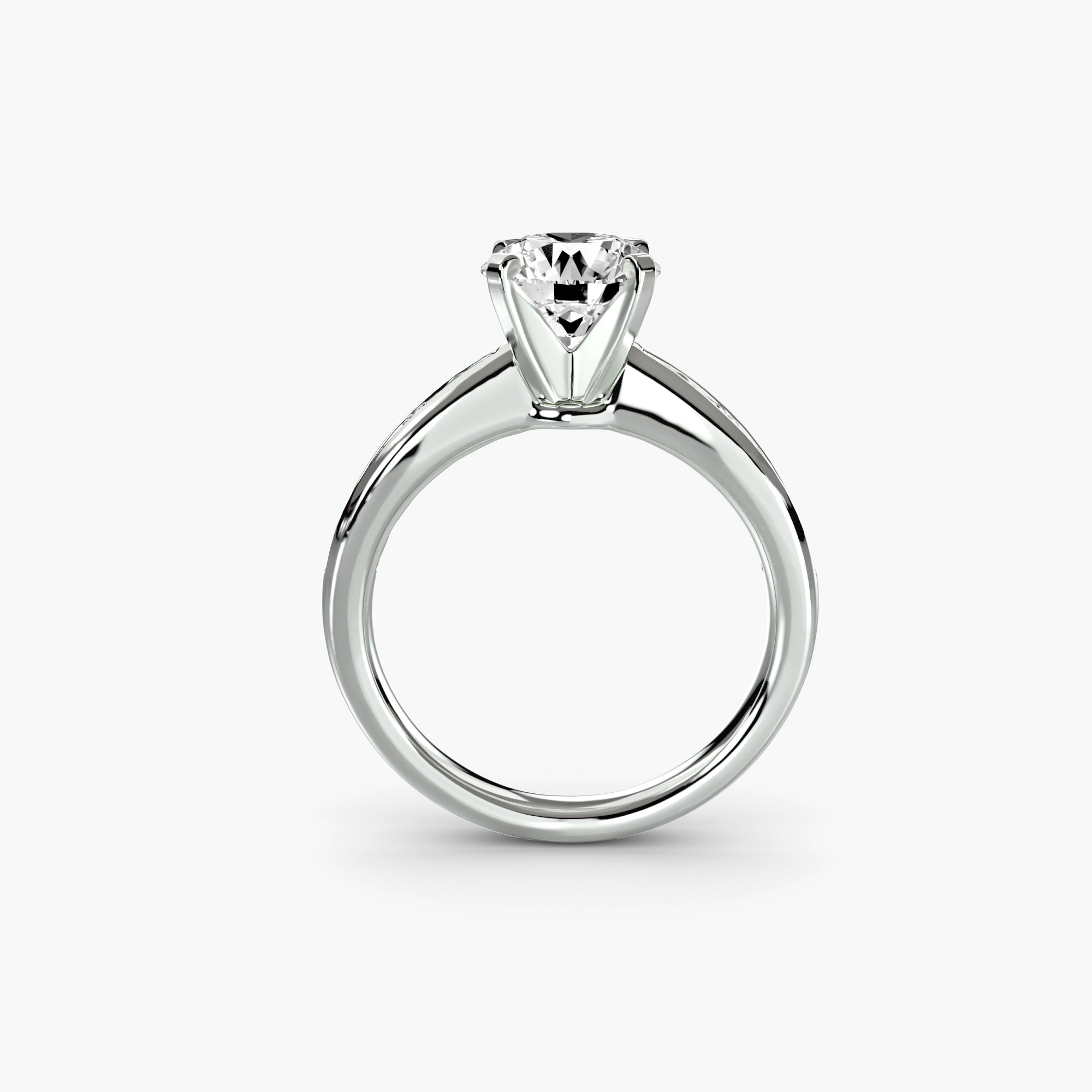Tapered Channel-Set Solitaire
