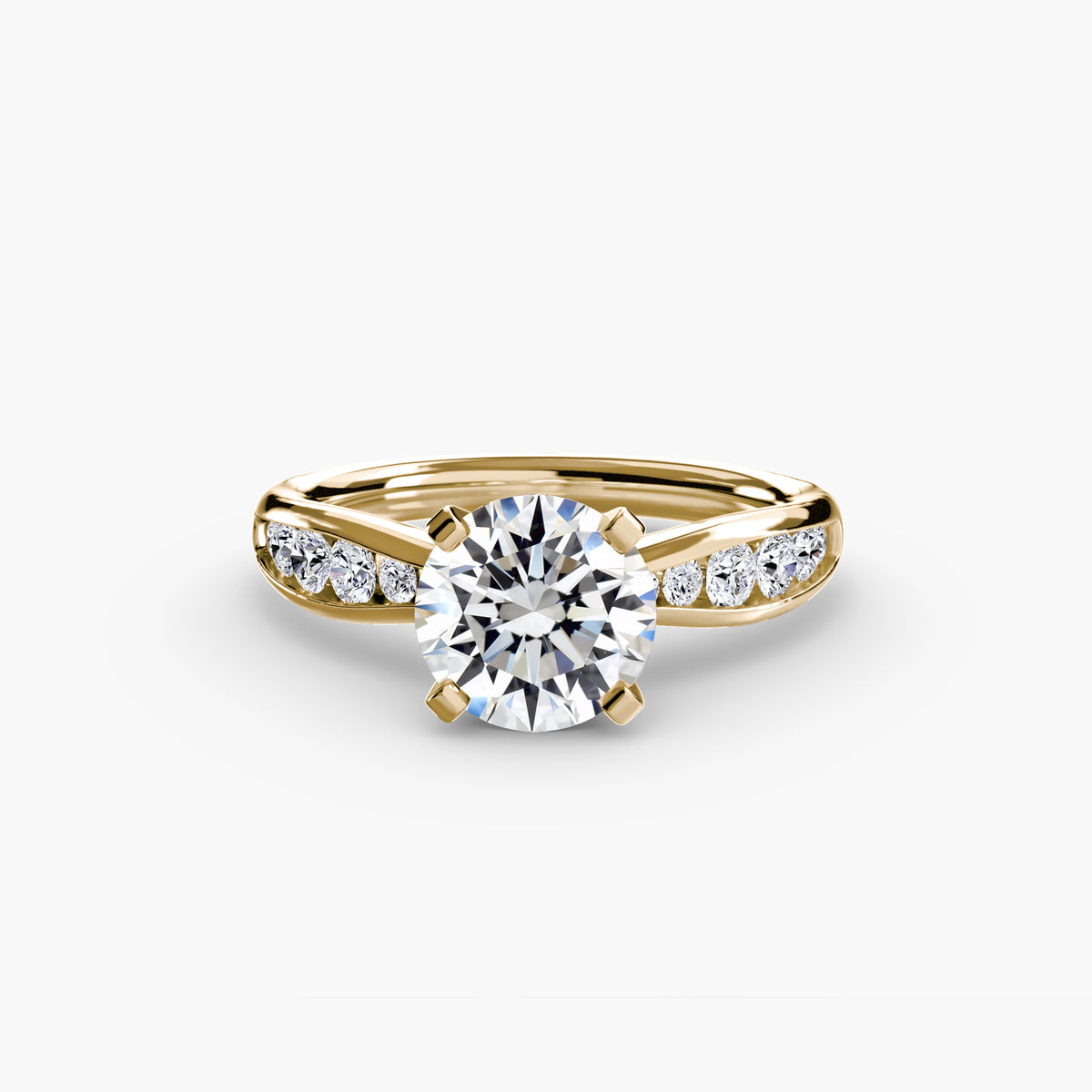 Tapered Channel-Set Solitaire