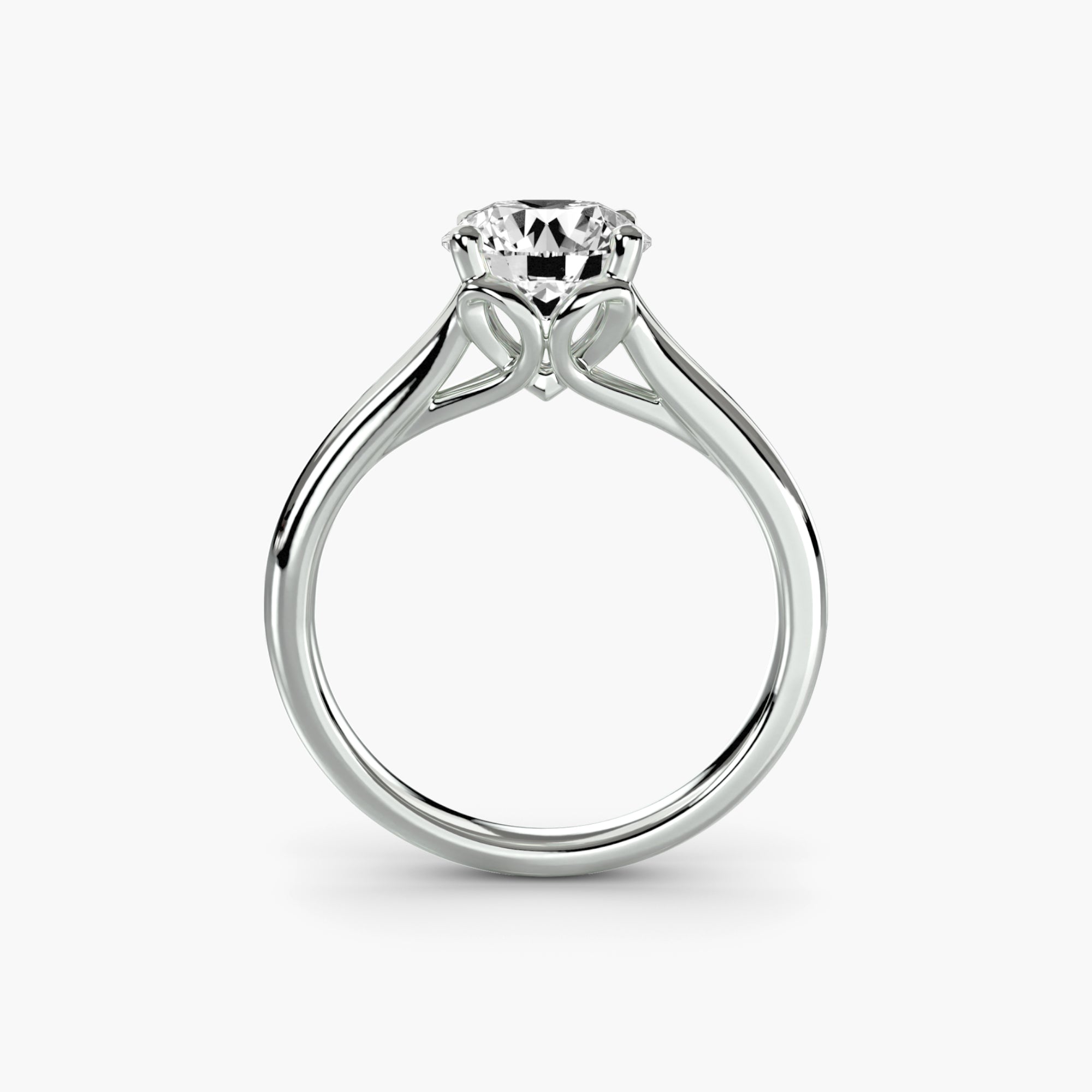 Split Shoulder Solitaire