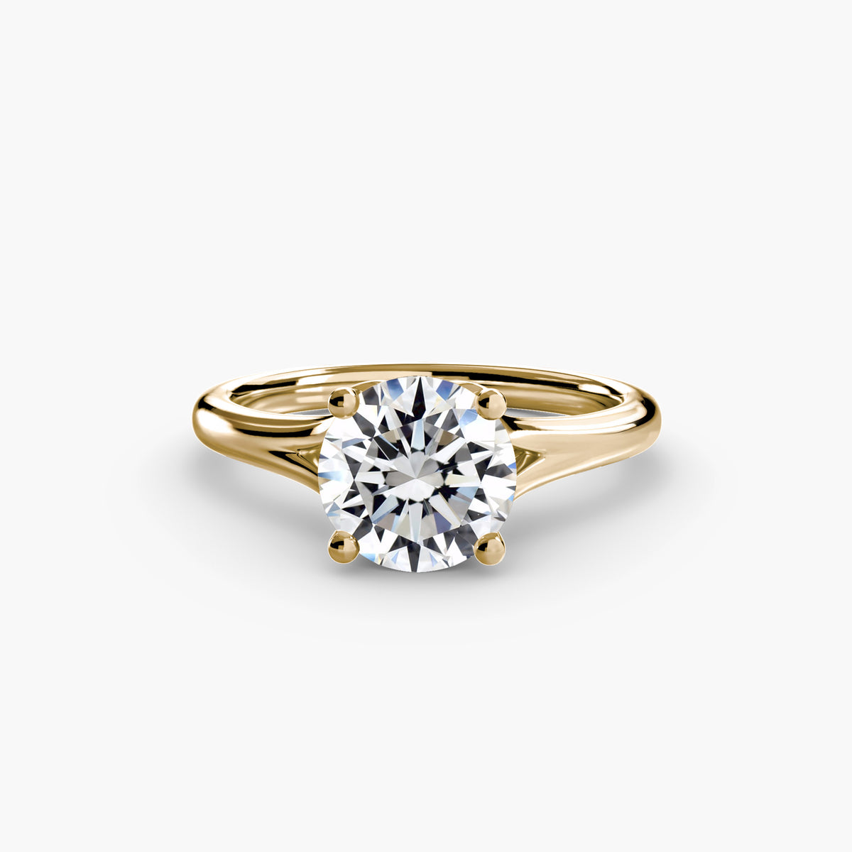 Split Shoulder Solitaire