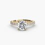 Hidden Halo Solitaire with Bold Pavé