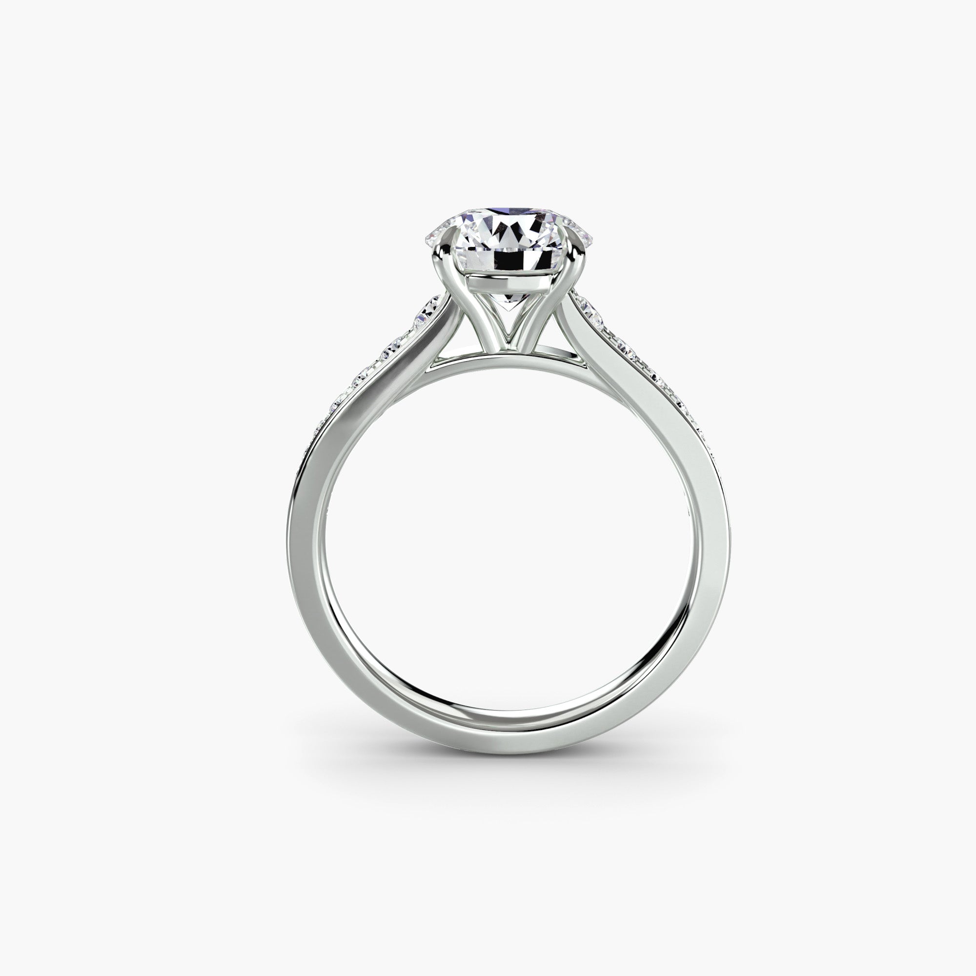 Channel-Set Cathedral Solitaire