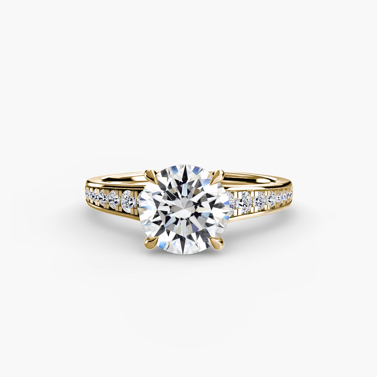 Channel-Set Cathedral Solitaire
