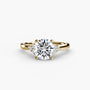 Solitaire with Cluster Shoulders